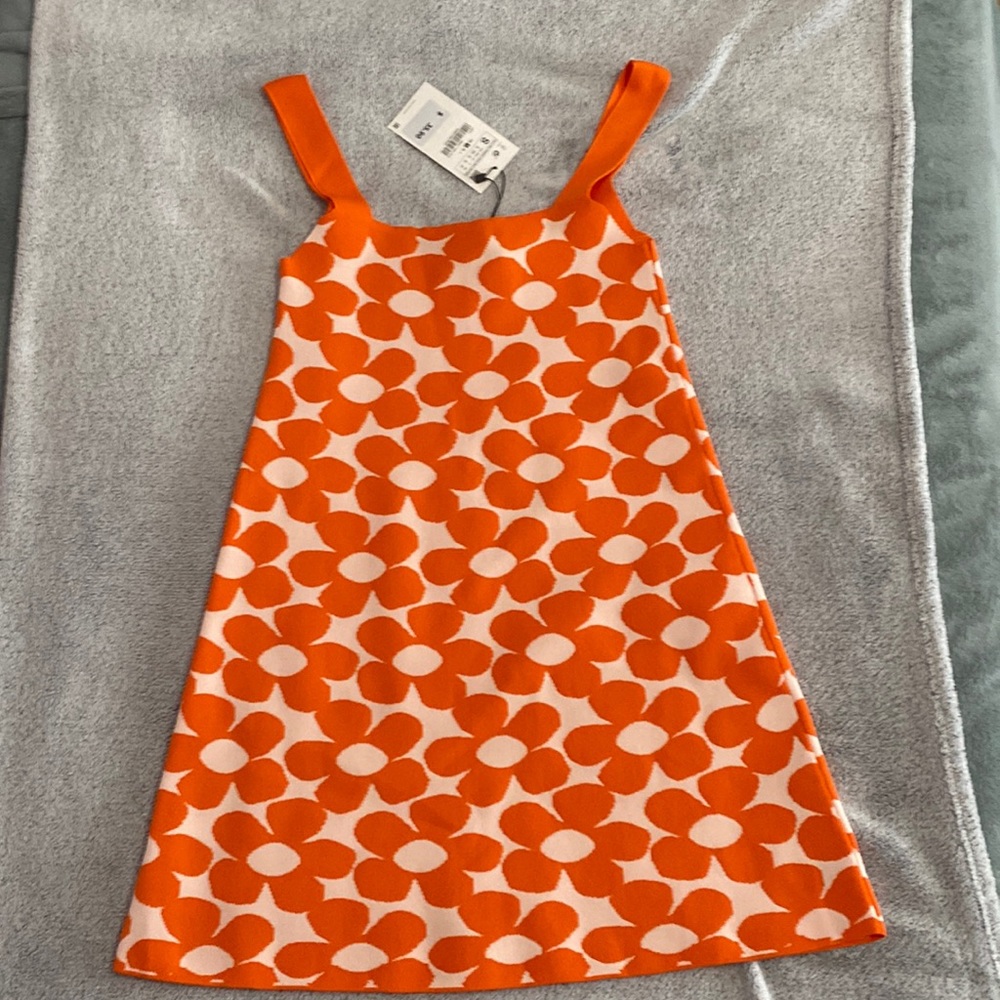 Zara flower mini dress